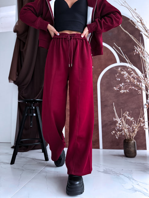 Komplekts "MERLOT M-4462" bikses + jaka - BORDO